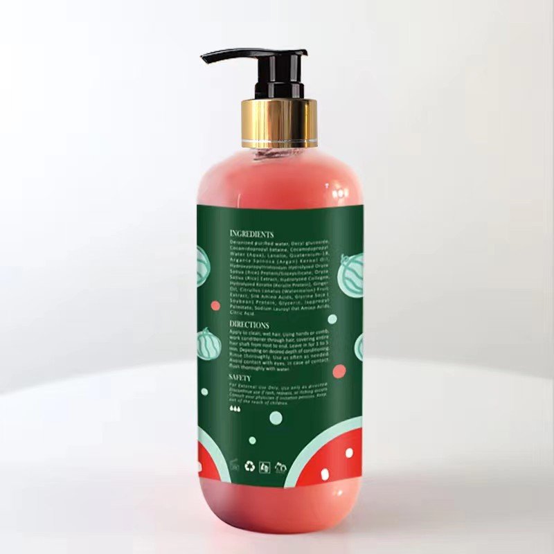 Wholesale merry Christmas organic fruit anti hair loss dandruff vegan herbal watermelon tea tree oil shampoo and conditioner