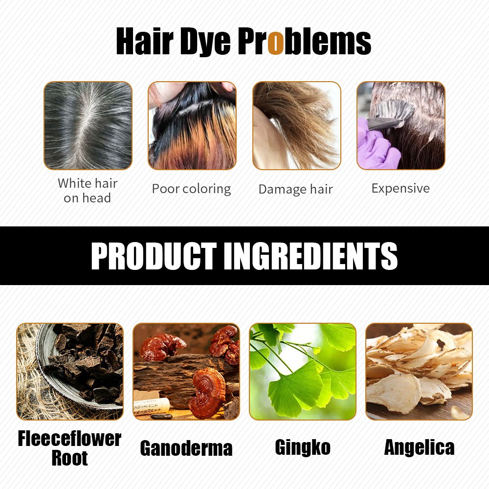 OEM Disaar Black Brown Fast Hair Dye Aloe Vera Shampoo For Gray Hair Black Shampoo Dye