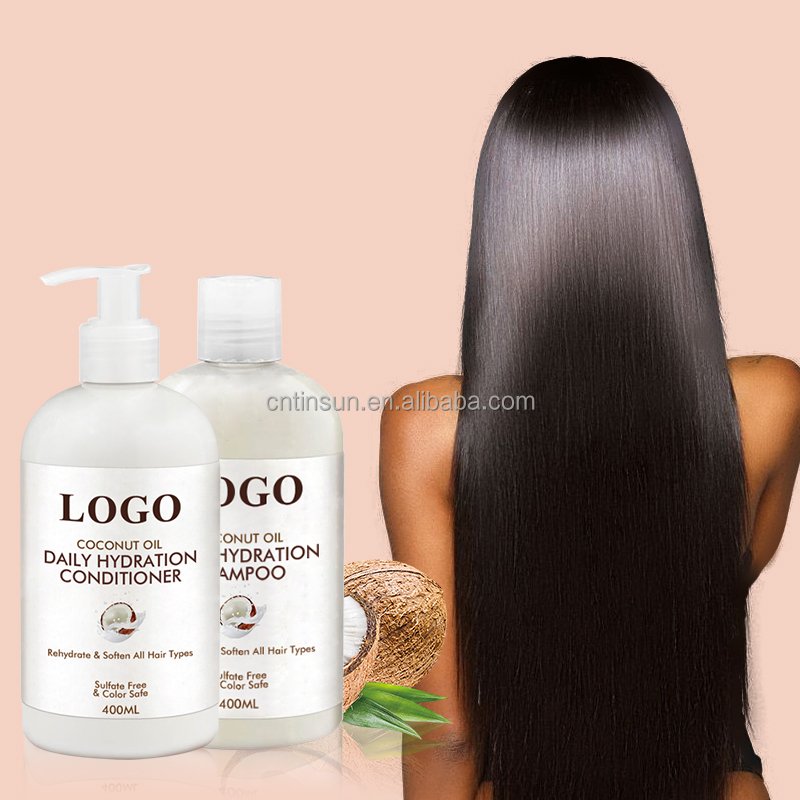 Private Label Shampoo Sulphate Free Hair Care Set Natural Botany Coconut Oil Hair Care Set