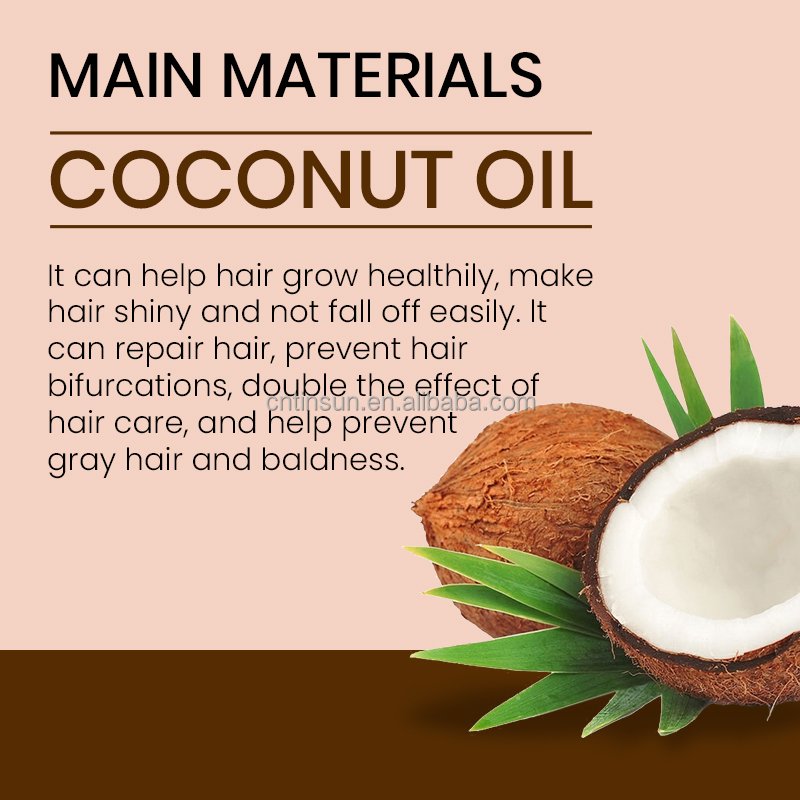 Private Label Shampoo Sulphate Free Hair Care Set Natural Botany Coconut Oil Hair Care Set