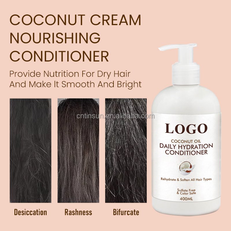 Private Label Shampoo Sulphate Free Hair Care Set Natural Botany Coconut Oil Hair Care Set