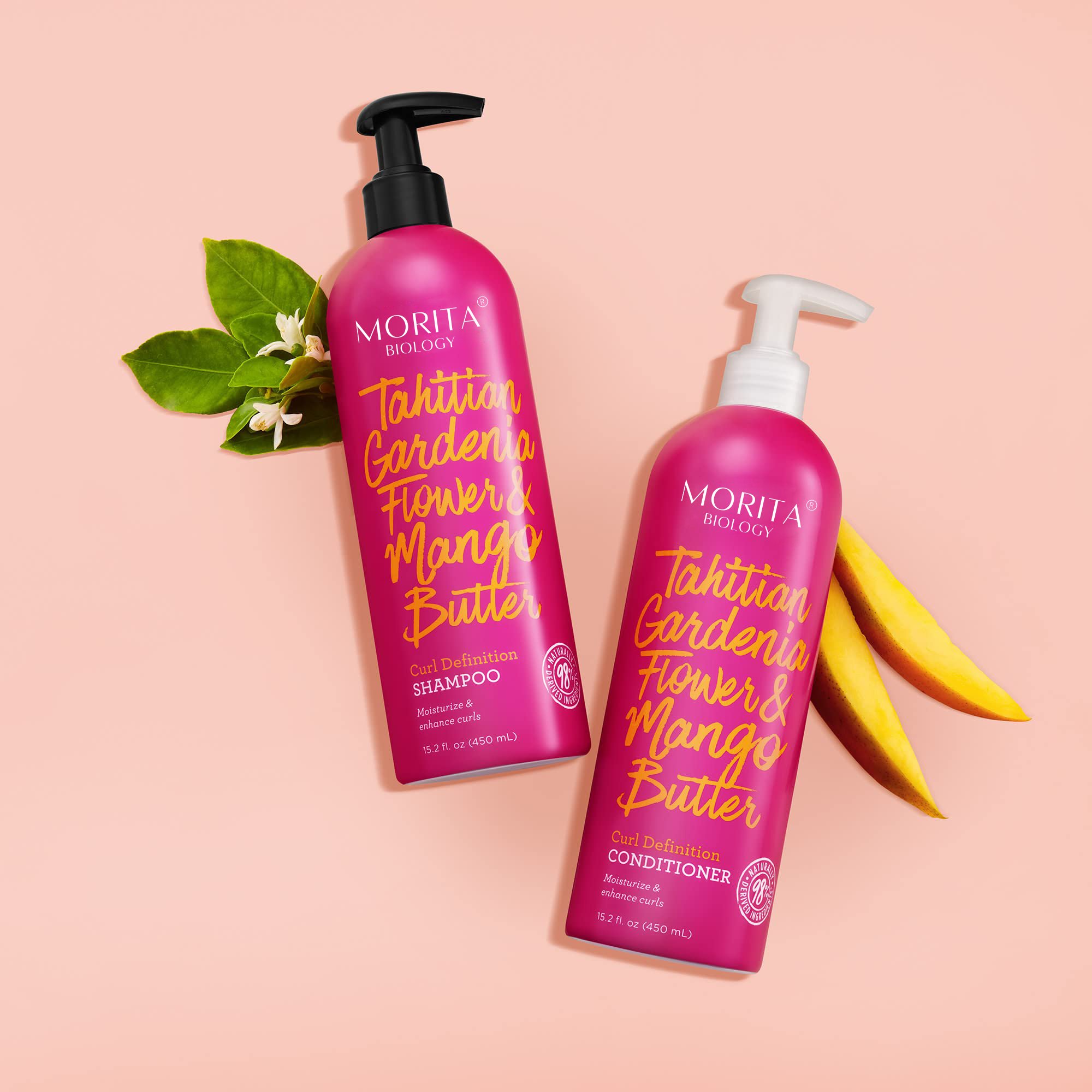 Hotel Style Shampoo and Conditioner Paraben-free Nourishing Moisturizing & Mango Butter & Gardenia Flower Hair Care Kits Set