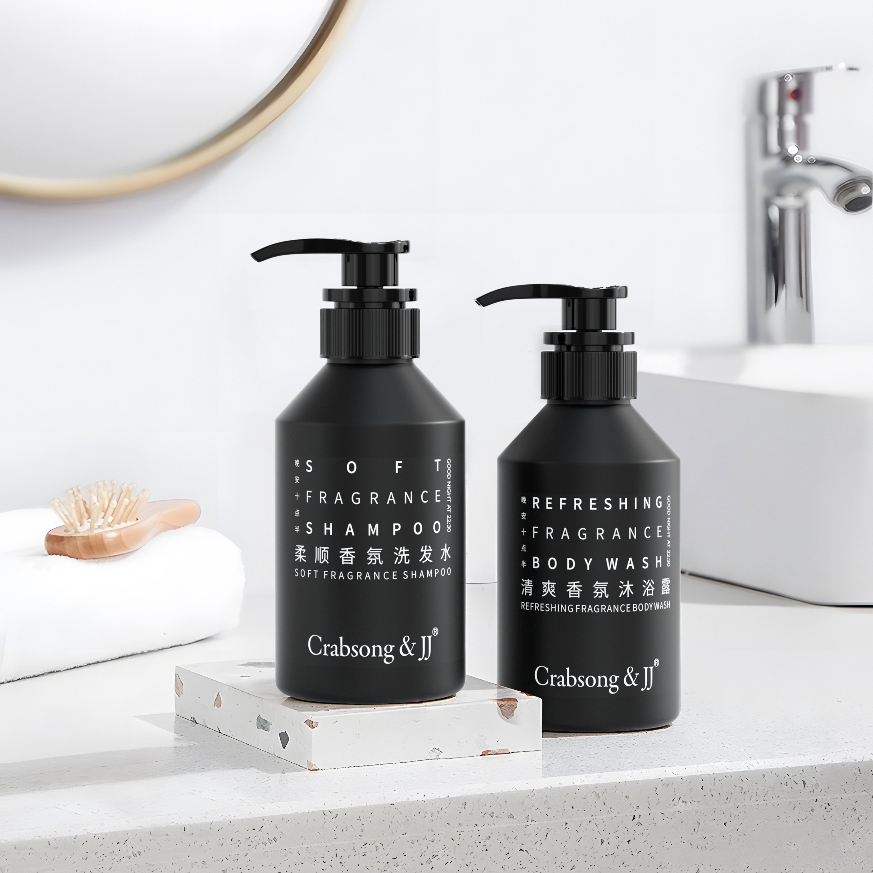 SONGTAIXING Professional No Scalp Injury Light Flavor Type Black Shampoo And Conditioner