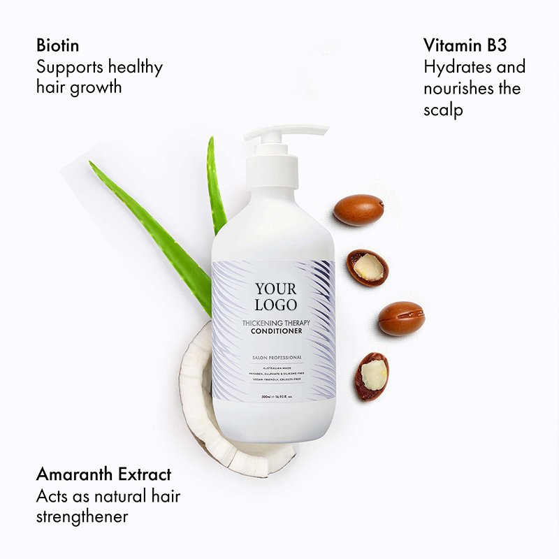 Private Label Natural And Products Unisex Hair Growth Biotin Shampoo Conditioner