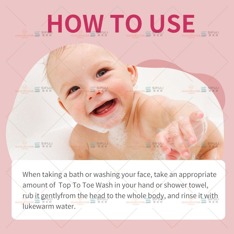 KIDS organic herbal natural baby shampoo for kids hair care private label baby lotion and shampoo wash packaging