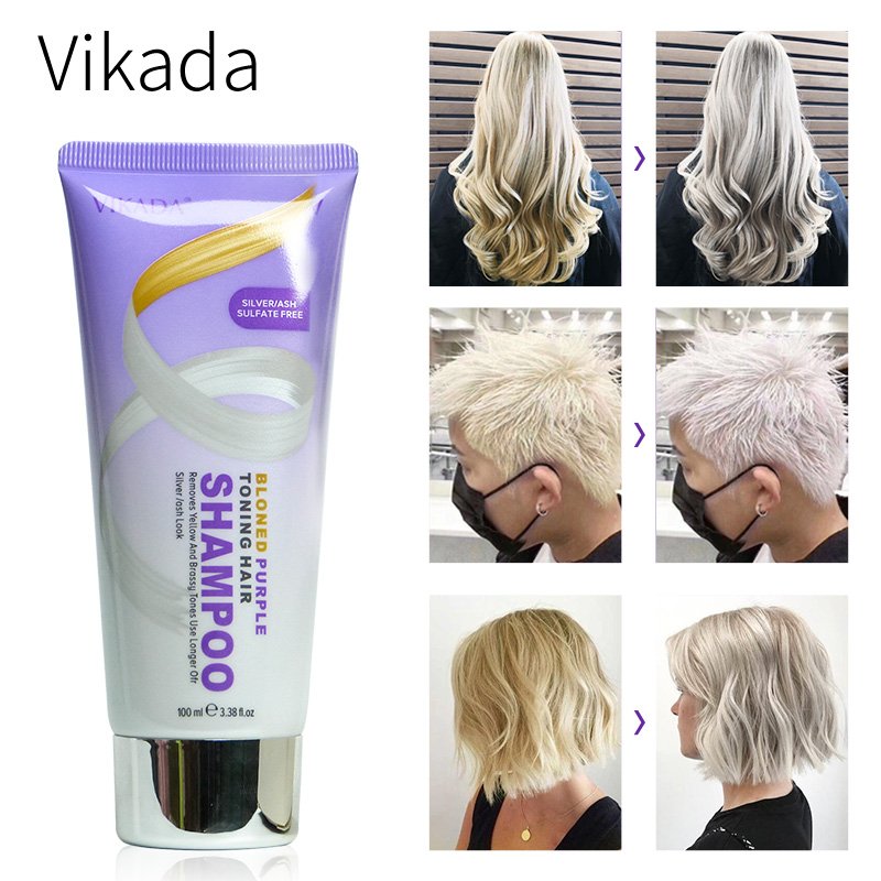 Factory Price Customize Anti- brassy Purple Shampoo For Blonde Hair Keep No Yellow Effect