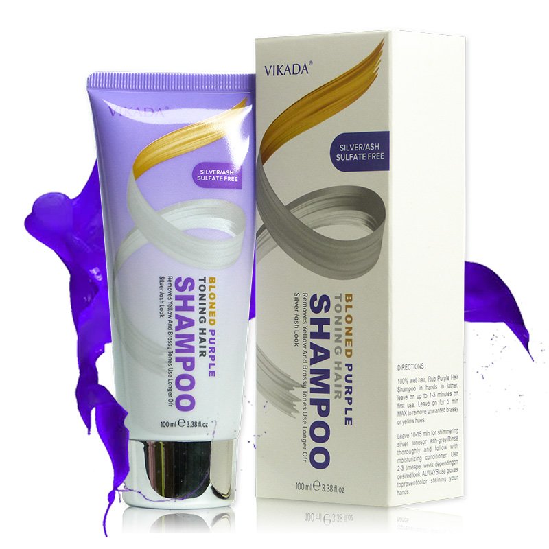 Factory Price Customize Anti- brassy Purple Shampoo For Blonde Hair Keep No Yellow Effect