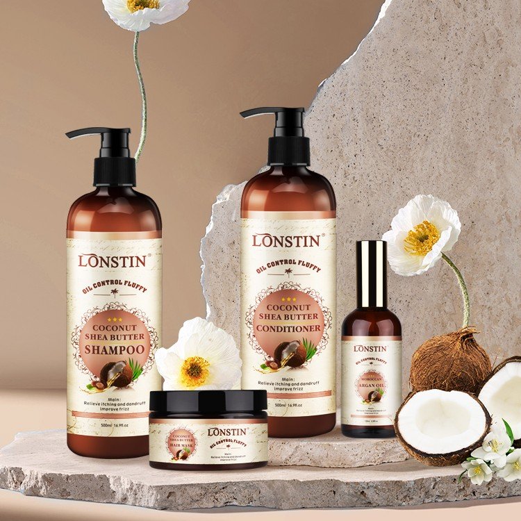 make your own hair care products Oil Control Split Ends Coconut Oil Shea butter Shampoo for black women