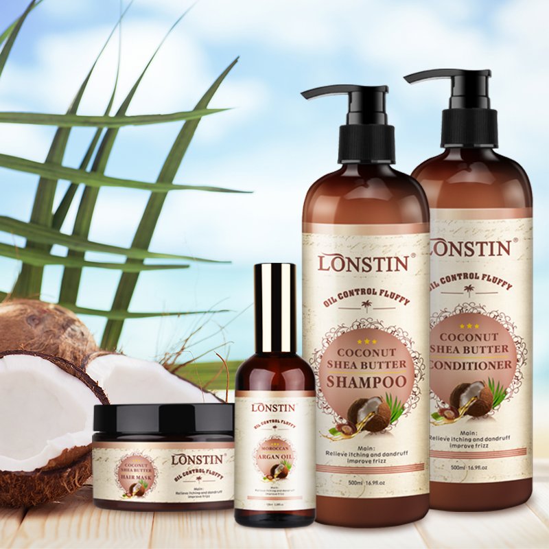 make your own hair care products Oil Control Split Ends Coconut Oil Shea butter Shampoo for black women