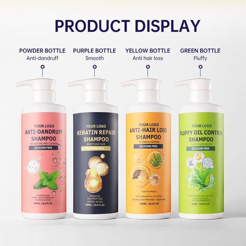 OEM ODM High Quality Hair Shampoo For Dandruff Private Label Professional Refreshing Mild Cleansing Anti Dandruff Shampoo