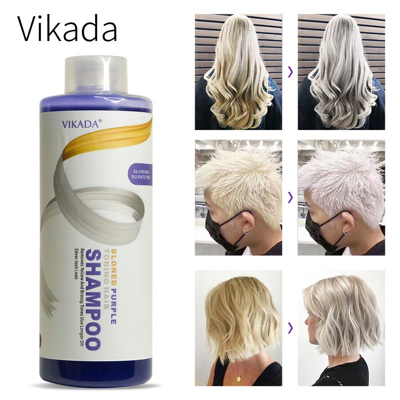 Purple Shampoo for Blonde HairToner Eliminates Brassy Yellow Tones for Bleached Platinum Bleached Gray Ash Silver & Blonde Hair