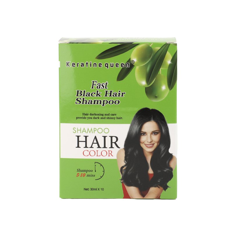 Professional Organic Black Hair Color Natural Hair Dye Shampoo Nourishing Fast Dyeing Black Brown Hair Coloring Shampoo