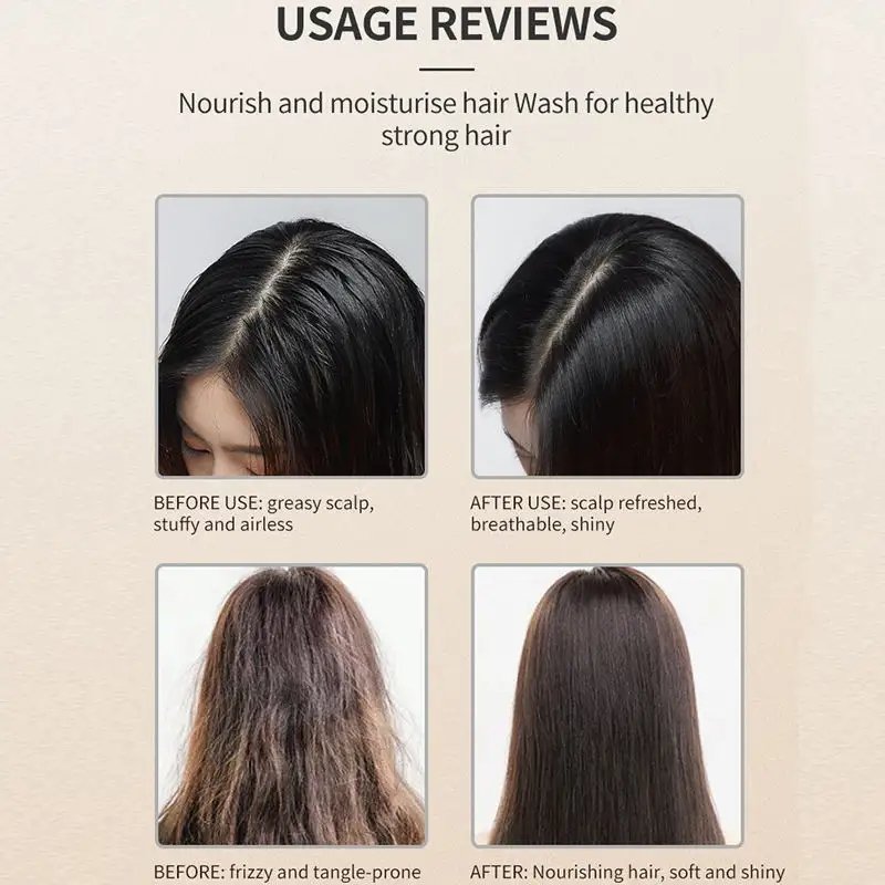 OEM Private Label Natural Ginger Herbal Formula Scalp Repair Anti Hair Loss Hair Growth Shampoo