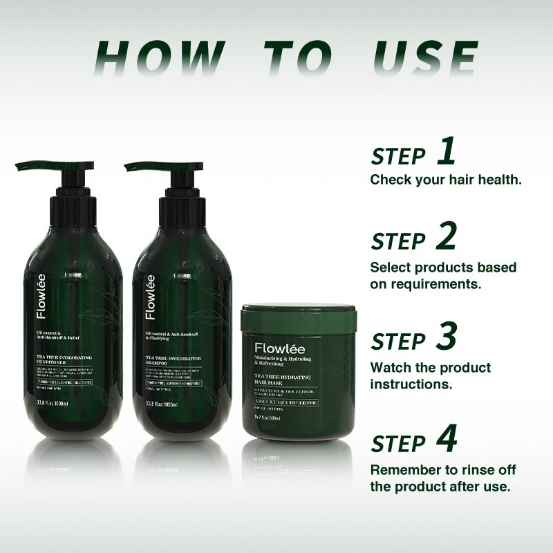 DIWEI wholesale private label hair shampoo Deep Repairing tea tree oil Strengthening shampoo and conditioner Set