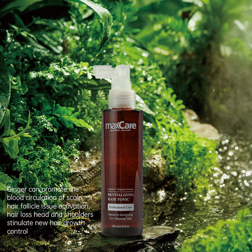 maxCare top sale high quality hair growth tonic, ginger essence herbal tonic for anti hair loss