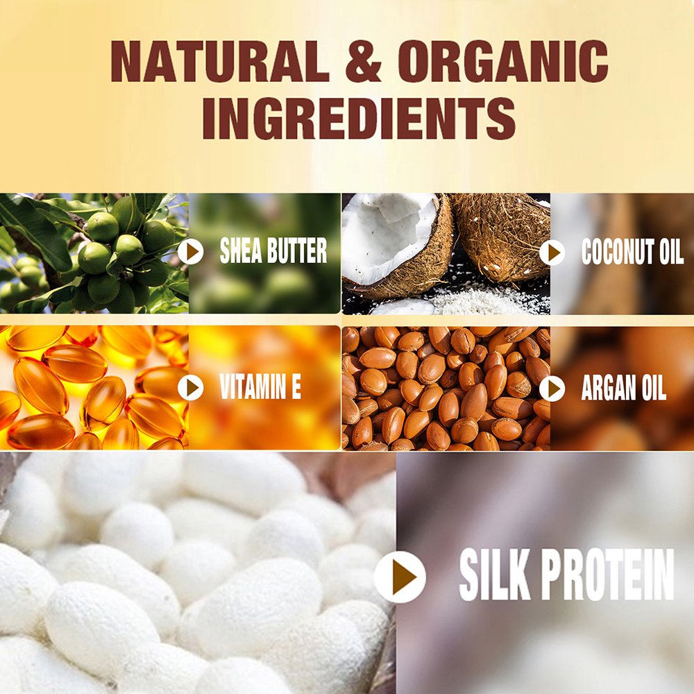 Private Label African 4C Afro Hair Care Shampoo Organic Coconut Oil Curly Hair Shampoo And Conditioner for Black Women