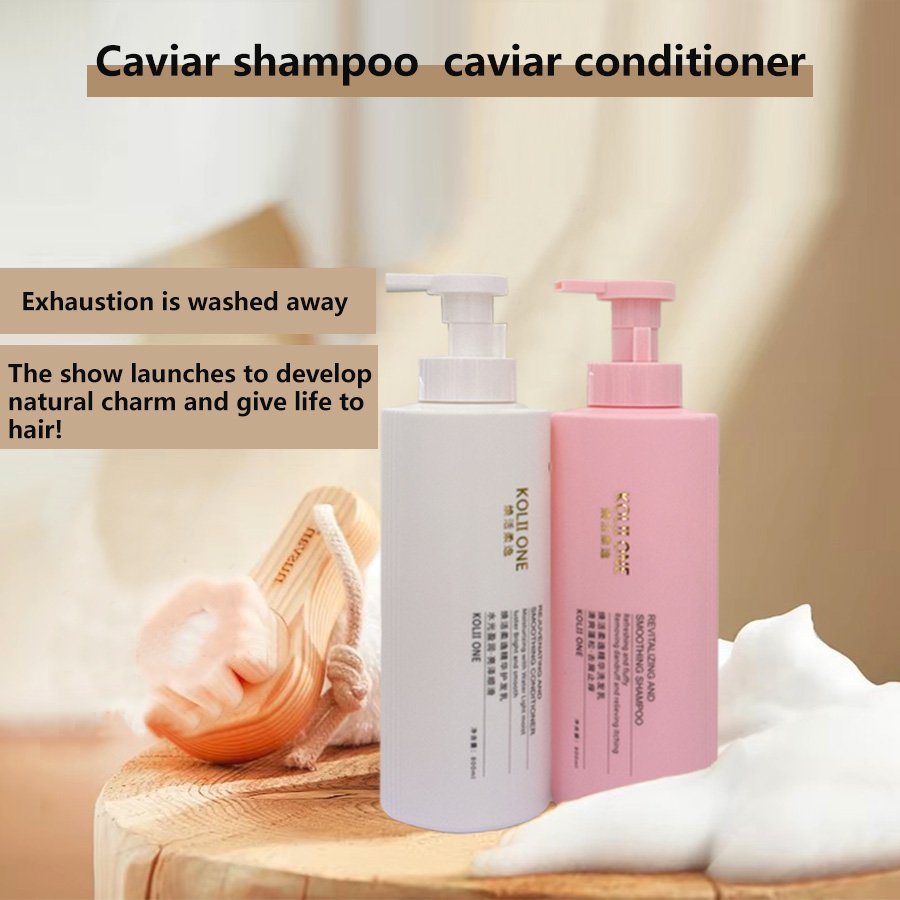 Wholesale natural caviar essence shampoo Treating damaged hair Smooth nourishment anti-dandruff Amino Acid Conditioner