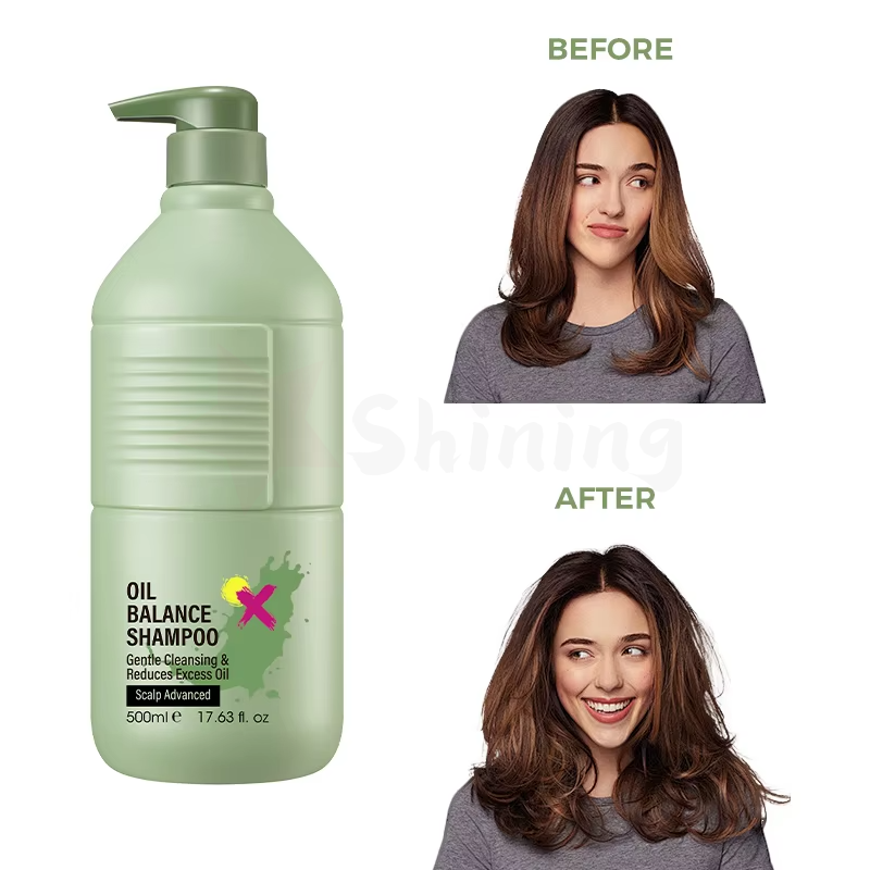 Brand Custom processed Oil Control shampoo with no sulfate Ph 5.7 organic shampoo