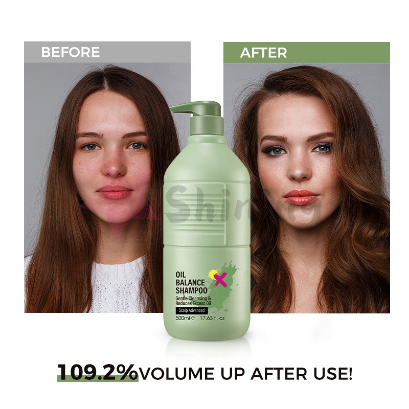 Brand Custom processed Oil Control shampoo with no sulfate Ph 5.7 organic shampoo