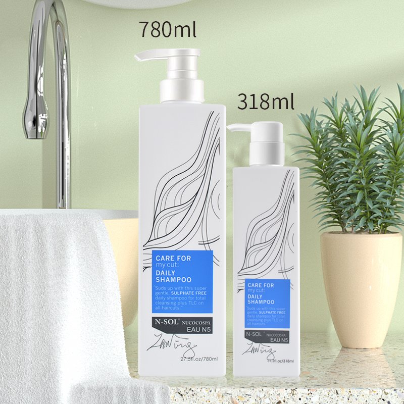 780ml Silky Hair Shampoo And Conditioner Set Clear Fragrance Enhance Hair Elasticity Hair Shampoo