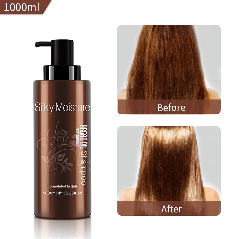 Professional Salon NUSPA Argan Oil Moisture Silky Deep Repairing Hair Shampoo and Conditioner