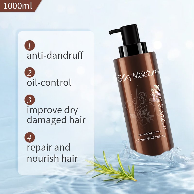 Professional Salon NUSPA Argan Oil Moisture Silky Deep Repairing Hair Shampoo and Conditioner