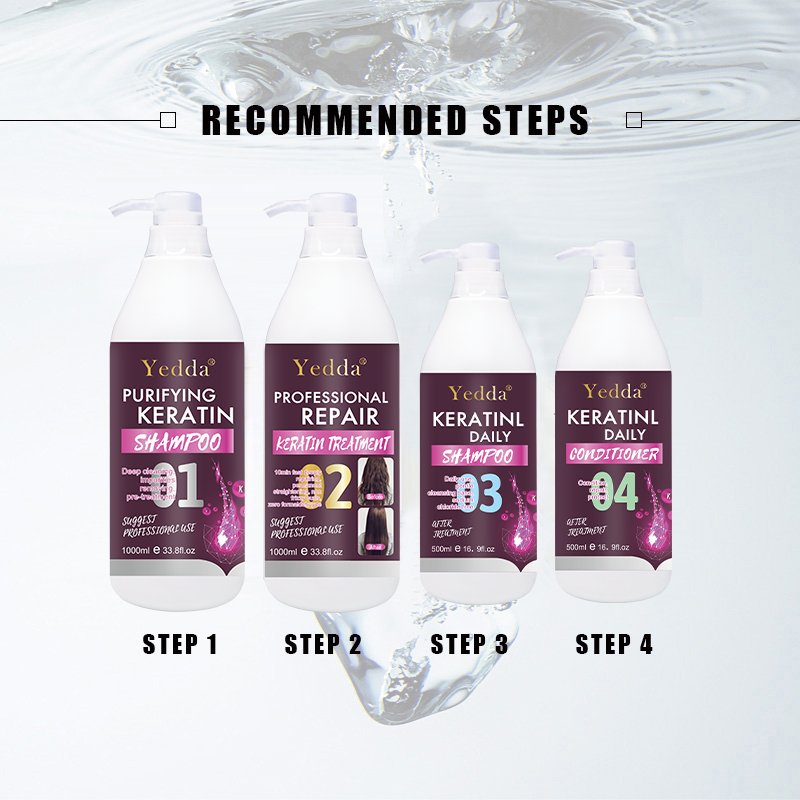 Hot Sale Sulfate Free Formaldehyde Free keratin hair shampoo and conditioner low price