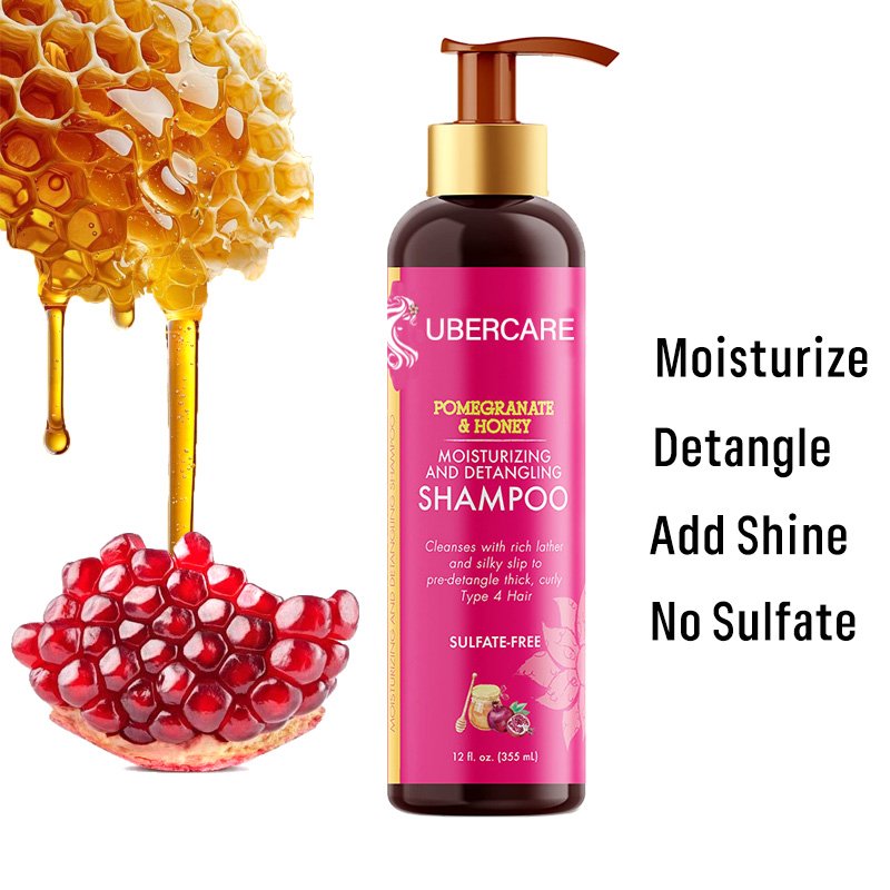 Pomegranate wholesale private label sulfate free moisturizing hair leave in conditioner for curly african hair