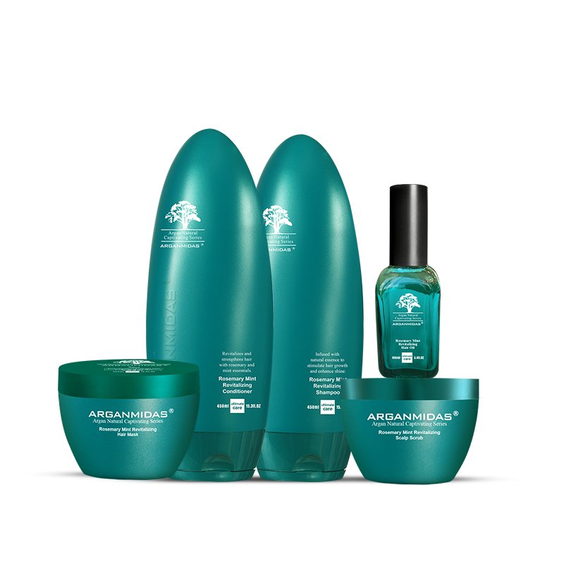 Arganmidas bio men private label peppermint sulfate free rosemary mint shampoo and conditioner for Oily Hair