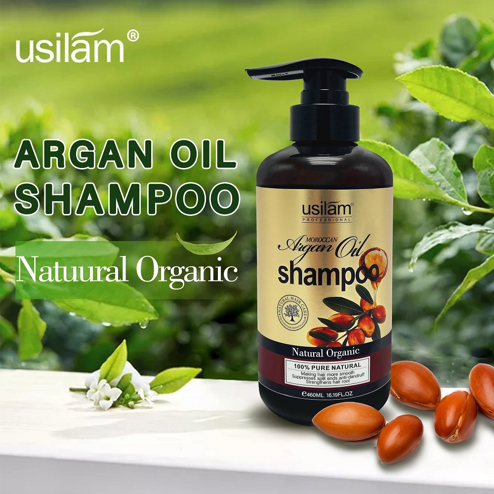 private label lowest price custom logo organic morocco argan hair oil shampoo and conditioner body shower gel suit