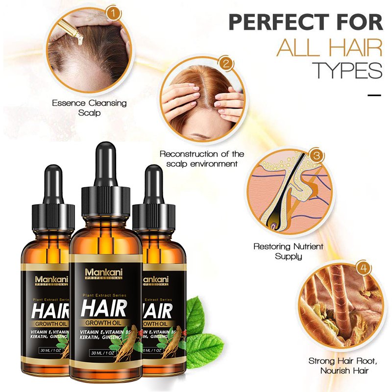 OEM Mankani hair growth oil private label dense hair regrowth essence treatment anti hair loss