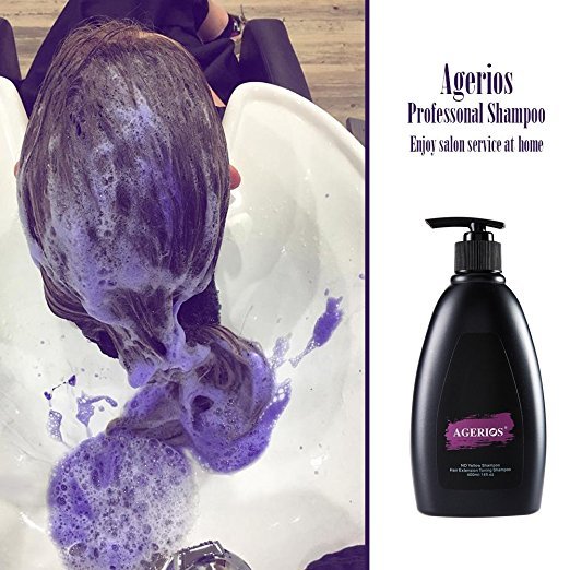 Purple Reduce Brassy Shampoo No Yellow Oil Controlling Moisturizing Shampoo Blonde Hair Shampoo