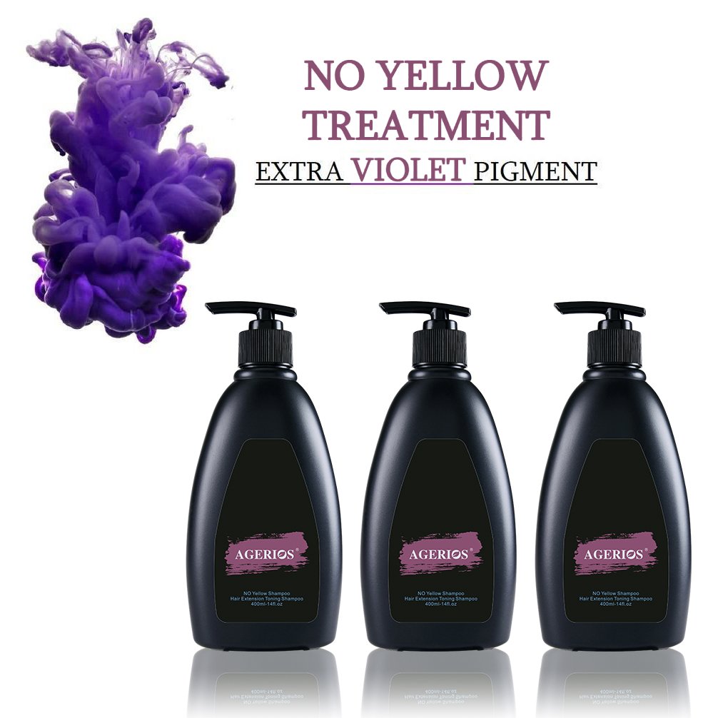 Purple Reduce Brassy Shampoo No Yellow Oil Controlling Moisturizing Shampoo Blonde Hair Shampoo