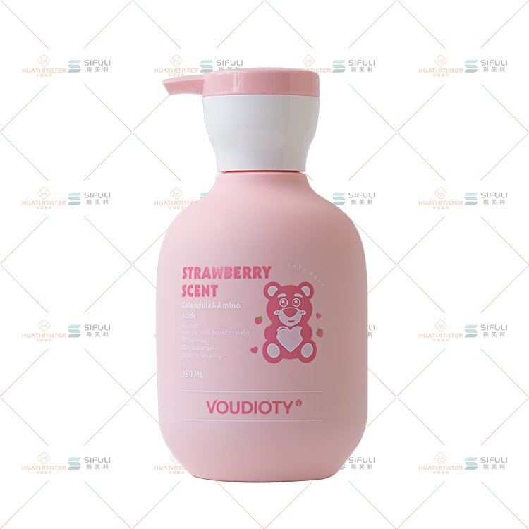 Kids Silky Smooth baby shampoo and body wash pink baby washing machines for Children