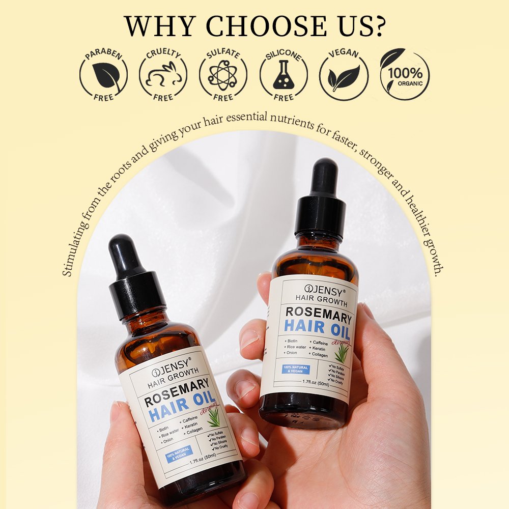Oem Natural Vegan Organic Repair Serum Scalp Massage hair Growth Oil Anti hair Loss Tea Tree Keratin Rosemary Oil hair Treatment