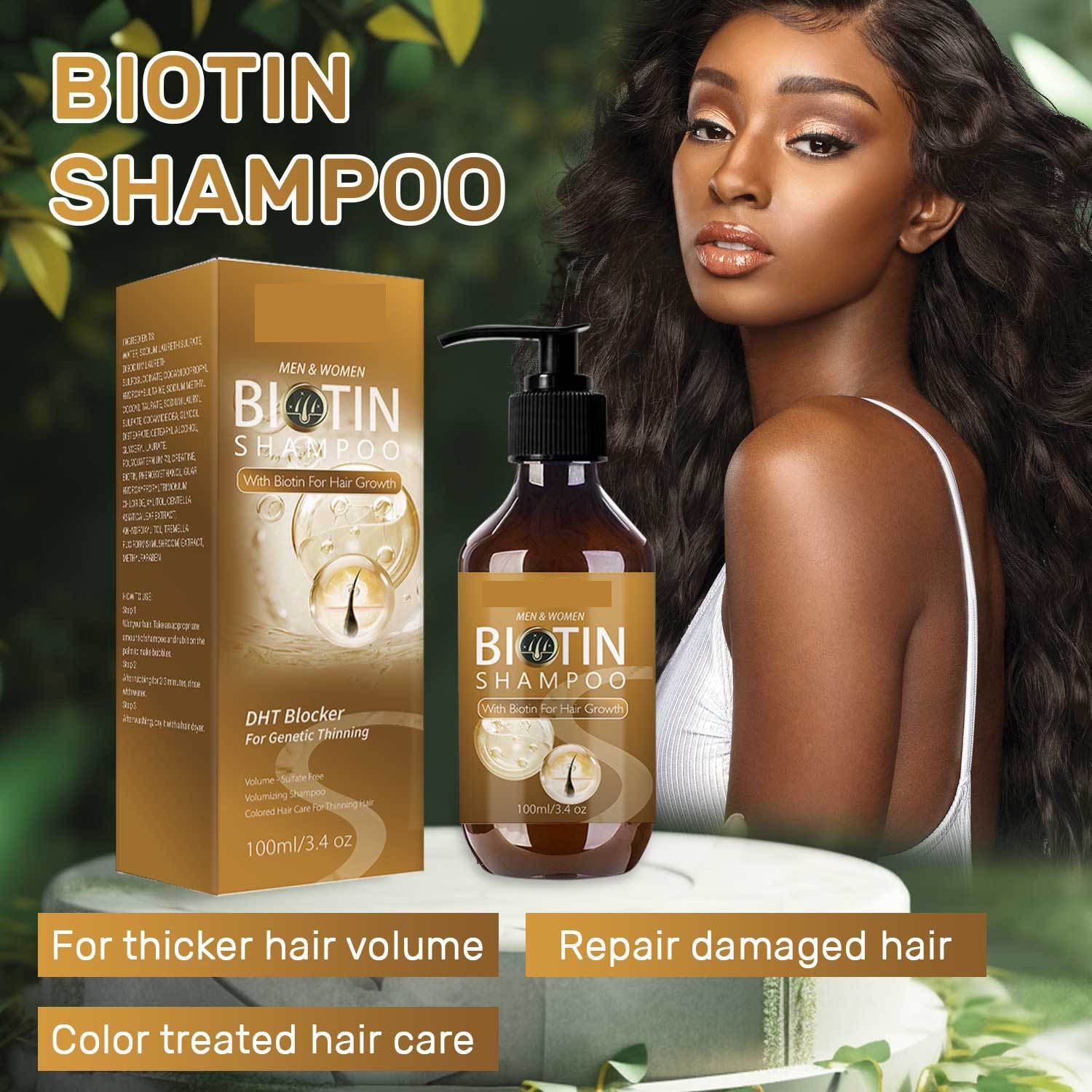 100ml Biotin Keratin Shampoo Best Private Label Hair Care Nourishing Natural Organic Caffeine Biotin Shampoo