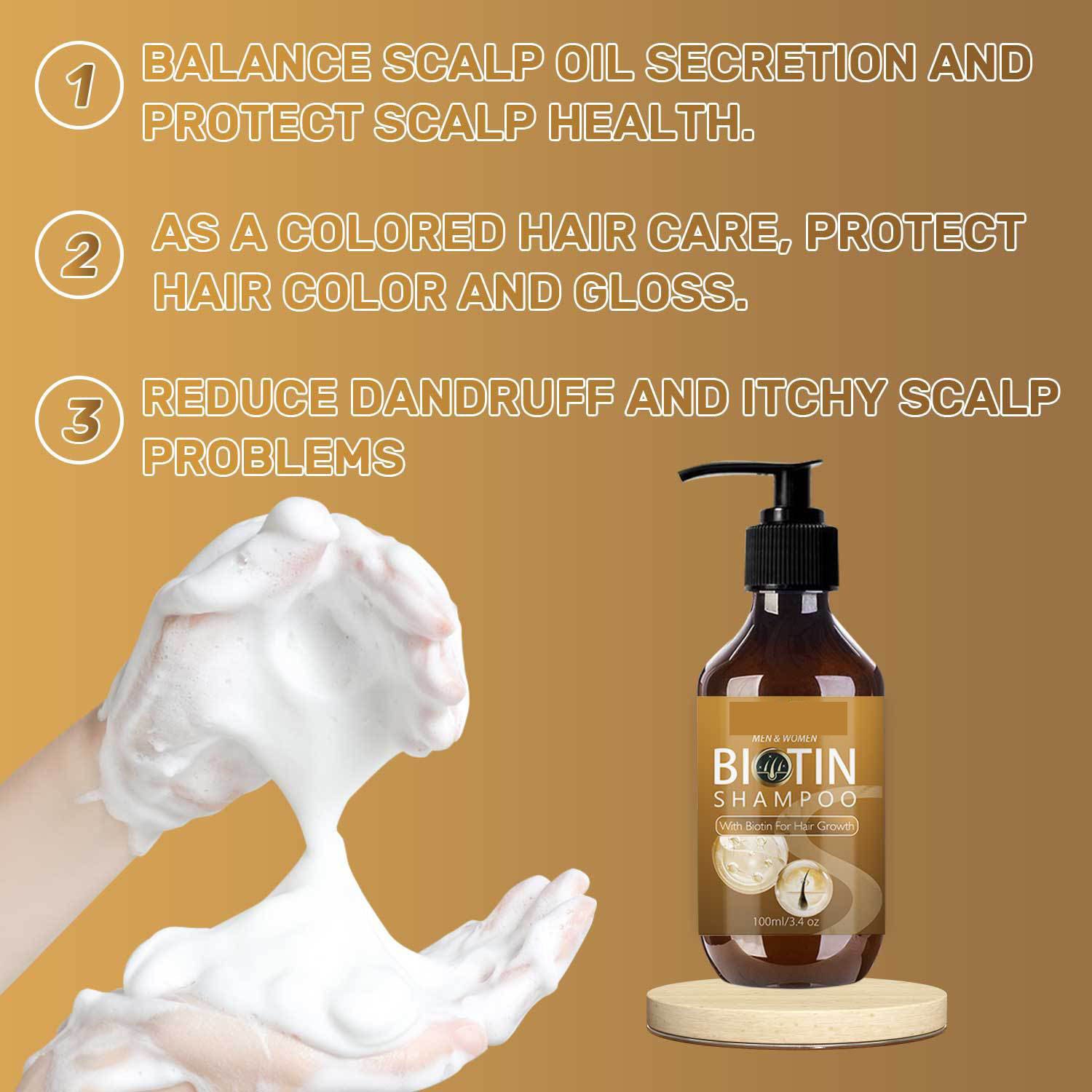 100ml Biotin Keratin Shampoo Best Private Label Hair Care Nourishing Natural Organic Caffeine Biotin Shampoo