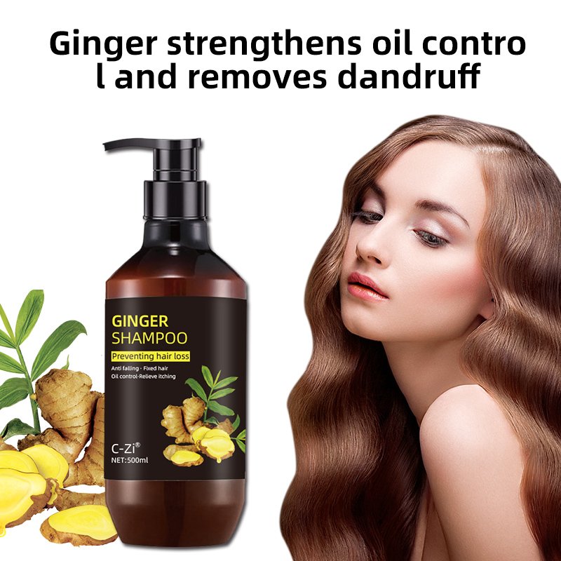 Free brand ginger anti stripping shampoo, dandruff removal and oil control ginger shampoo