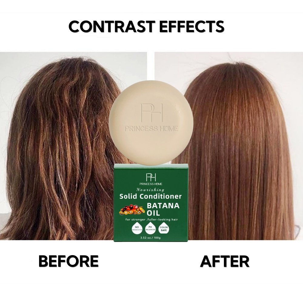 Natural Batana Oil Shampoo & Conditioner Bar Volumizing, Hydrating & Cleansing Shampoo & Conditioner for All Kinds Hair Types