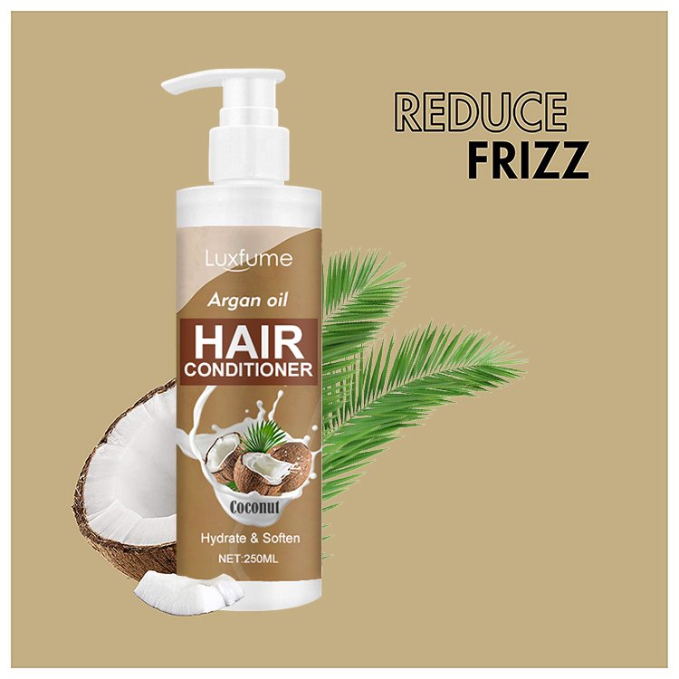 Luxfume Manufacturer Supply 100 % Pure Argan Oil Anti Dandruff Coconut Oil Hair Shampoo And Conditioner for Oily Hair