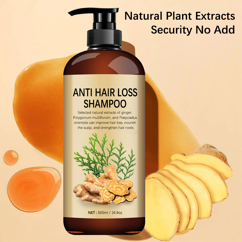 Herbal shampoo for men and women to control oil and prevent hair loss. Ginger shampoo is used for hair loss and hair loss