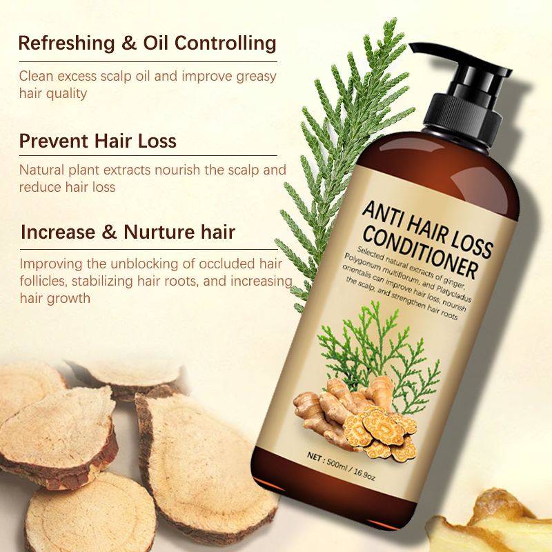 Herbal shampoo for men and women to control oil and prevent hair loss. Ginger shampoo is used for hair loss and hair loss