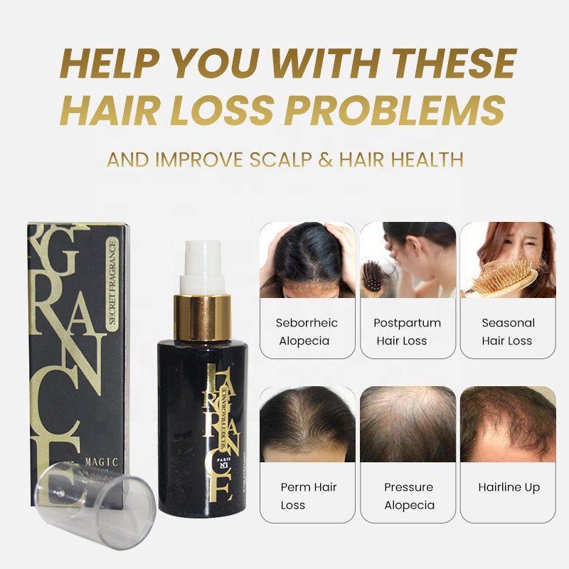 OEM Private Label Hot sale Hair Regrowth Treatments Serum Organic Ginger Platycladus Hair Regrowth Serum