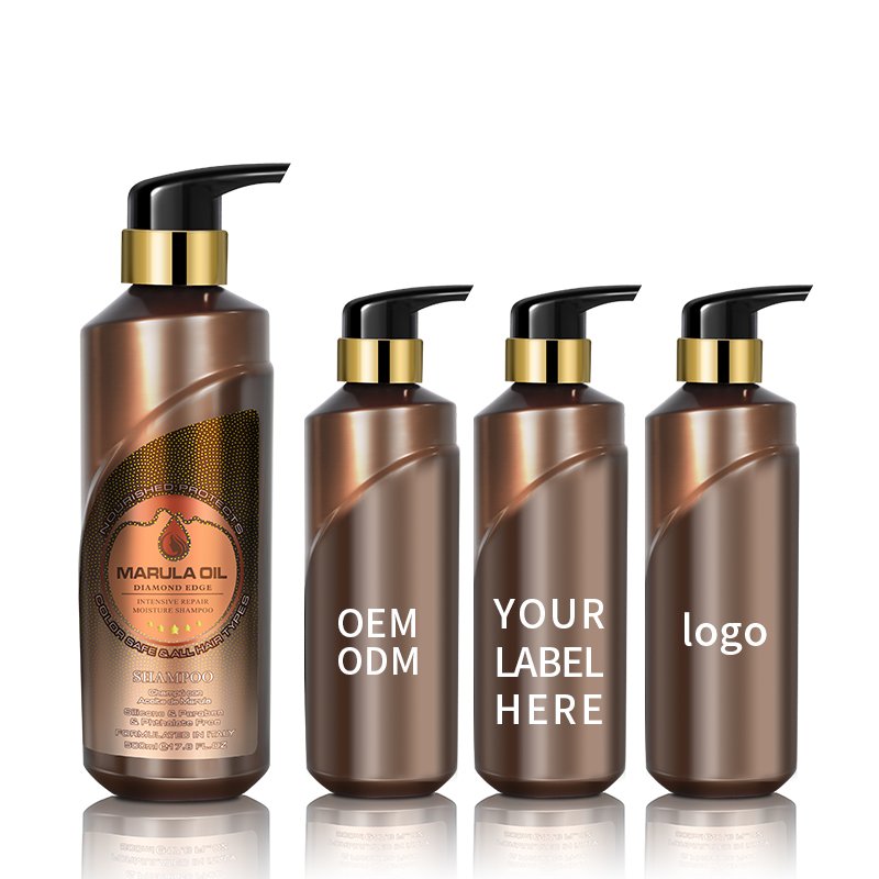 OEM Private Label Anti-Itching Moisture Hair Care Organic Botanical Protein Keratin Repair Marula Oil Shampoo