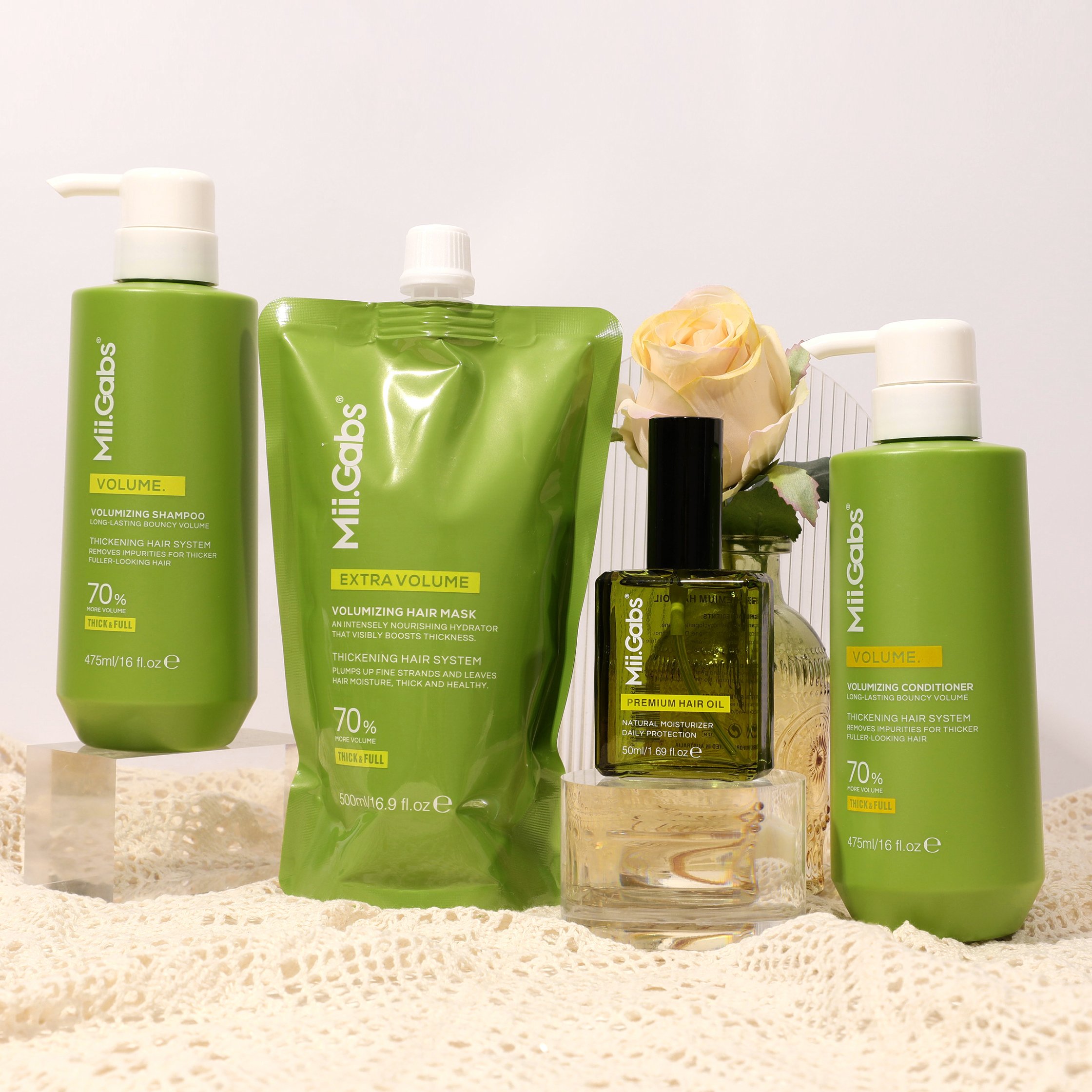 Mii-Gabs Professional Volumizing Series Hair Shampoo And Conditioner In Bulk