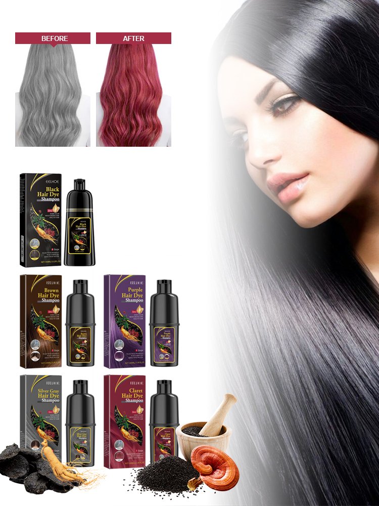 Colorful Hair Dye Shampoo 3 in 1 Color Shampoo Fast Hair Dye ssence Hair Coloring Cream Cover Dye Shampoo For Women Men