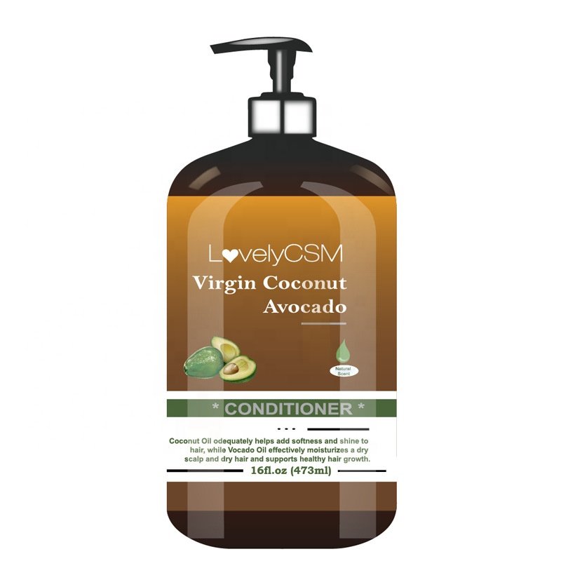 LovelyCSM organic natural anti hair loss lice shampoo apple cider vinegar avocado coconut conditioner hair growth shampoo