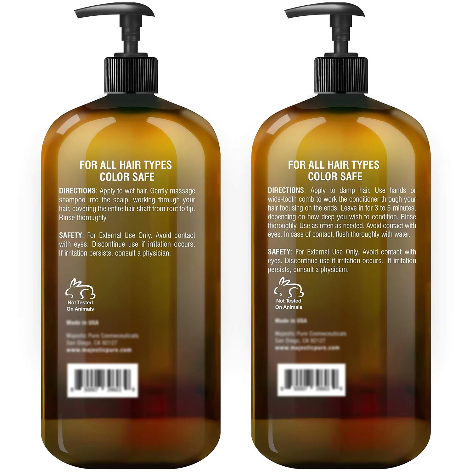 Private Label Shea Butter Shampoo and Conditioner Set Moisturizing & Nourishing Daily Shampoo Set for Men &Women Sulfate Free