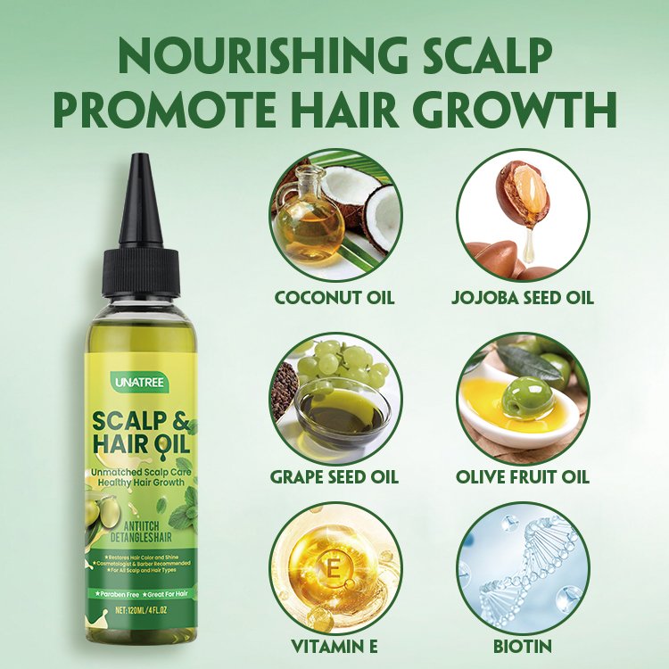 Unatree Hair Care Oil Promote Hair Growth Dandruff Relief Prevent Itching Treatment Hair Scalp Oil