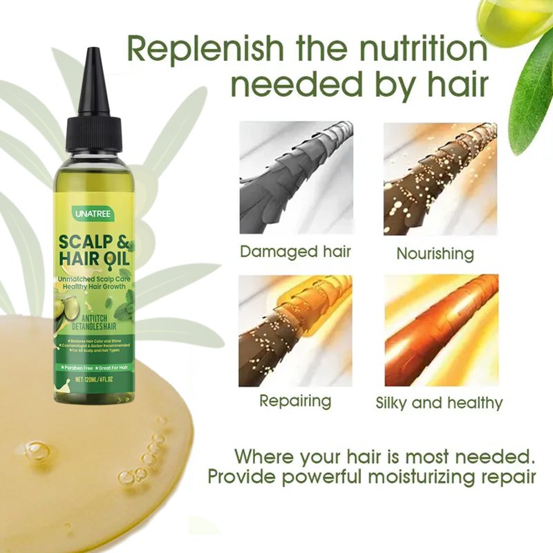 Unatree Hair Care Oil Promote Hair Growth Dandruff Relief Prevent Itching Treatment Hair Scalp Oil
